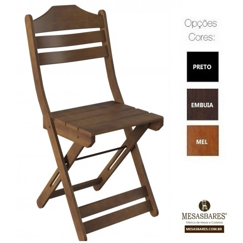 Cadeiras Dobráveis Encosto Concavo Anatômico - Cod: 1730 